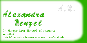 alexandra menzel business card